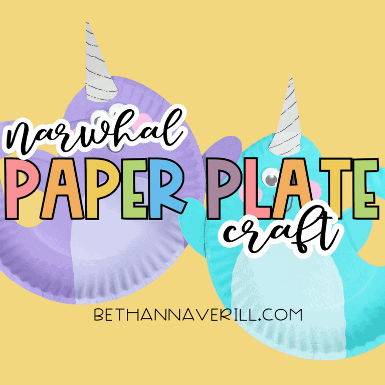 Narwhal Paper Plate Craft