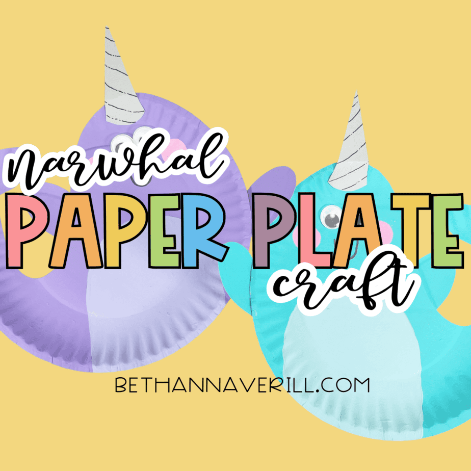 Narwhal Paper Plate Craft