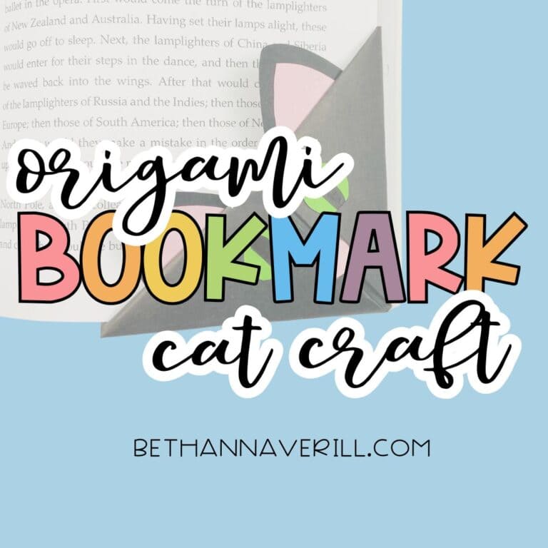 Easy Origami Cat Bookmark Craft for Kids: Step-by-Step Instructions