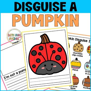 Image for Disguise a Pumpkin Craft Activity for Halloween Bulletin Board Decor