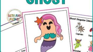 Image for Disguise a Ghost Craft Activity for Halloween Bulletin Board Decor