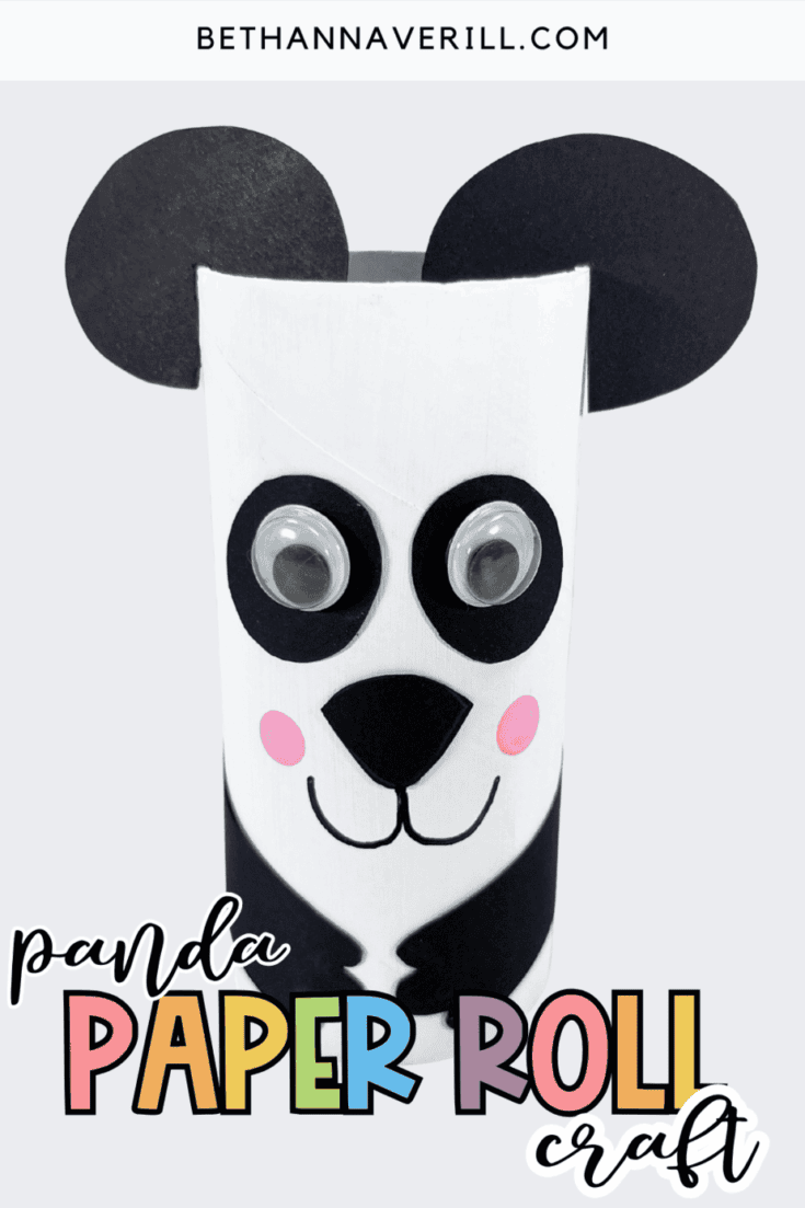 paper roll panda craft