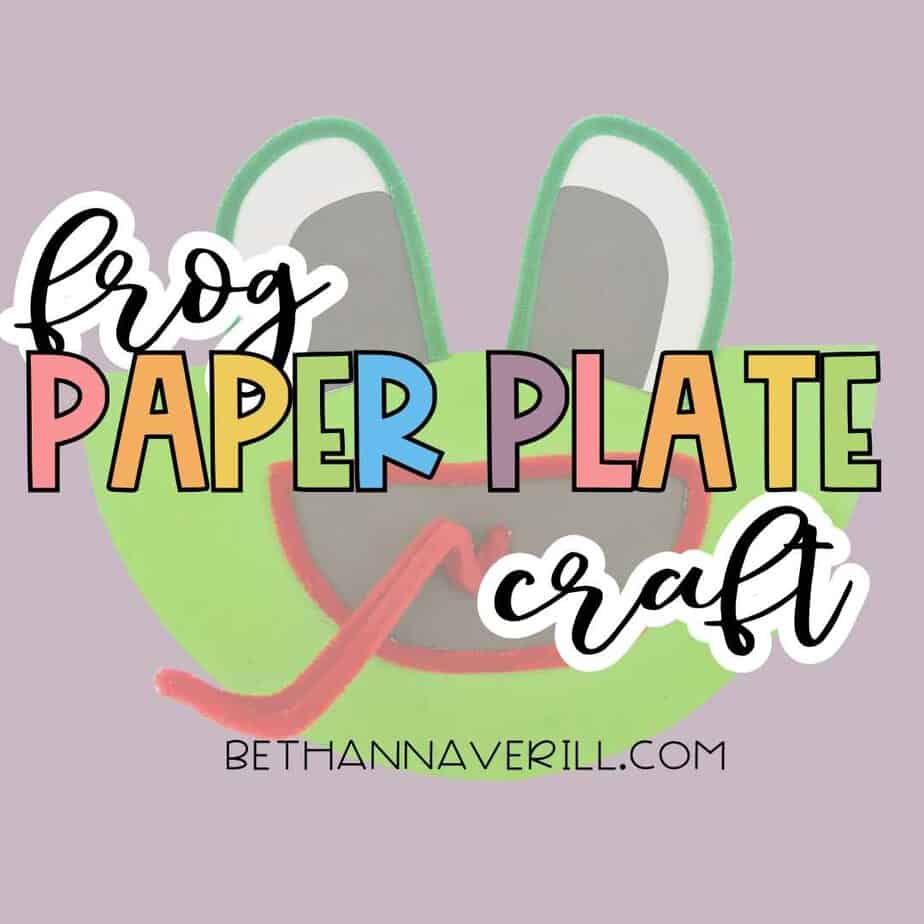Frog Paper Plate Craft for Kids
