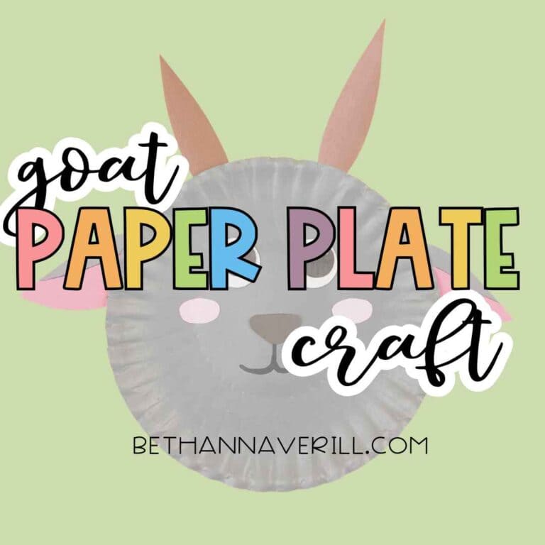 Easy Goat Paper Plate Craft for Preschoolers