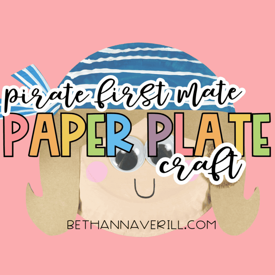 Pirate First Mate Girl Paper Plate Craft