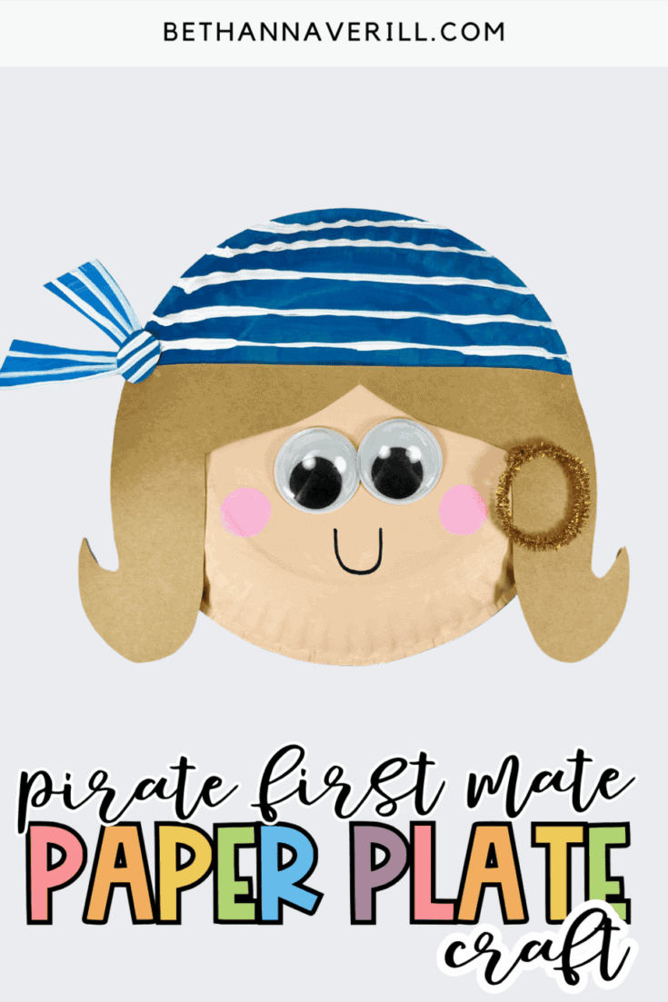 Pirate First Mate Girl Paper Plate Craft