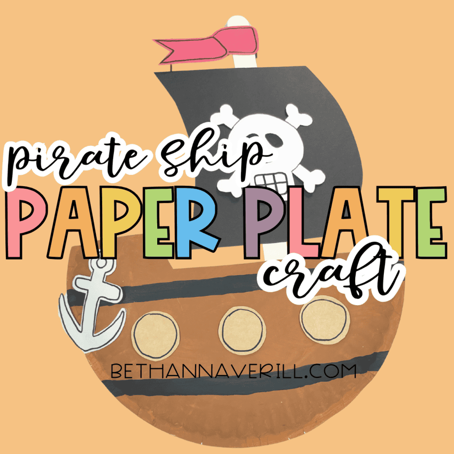 Pirate Ship Paper Plate Craft