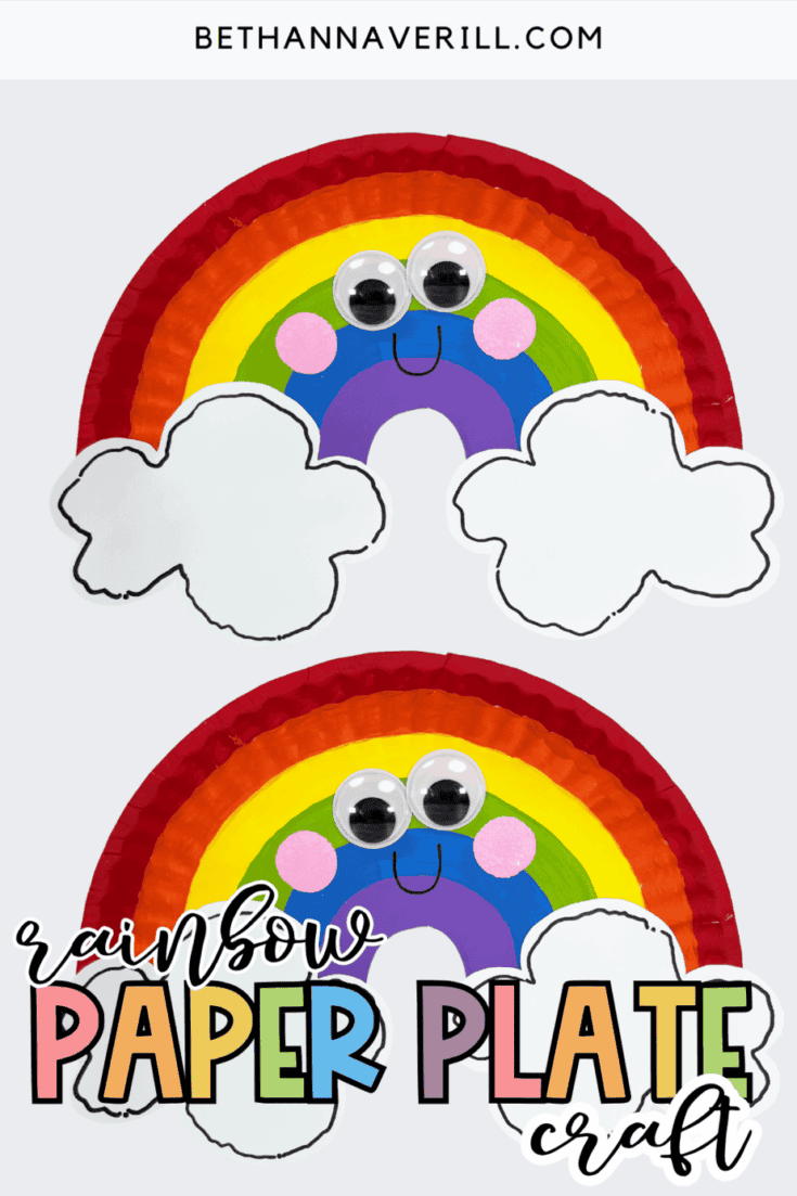 paper plate rainbow craft