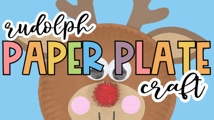 Rudolph Reindeer Paper Plate Craft