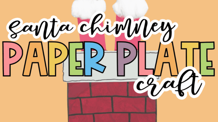 Santa Chimney Paper Plate Craft