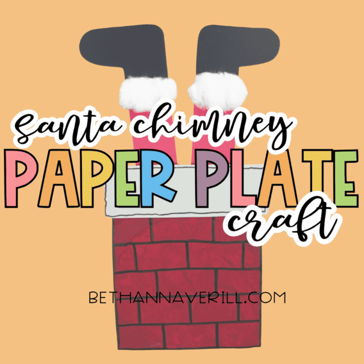 Santa Chimney Paper Plate Craft