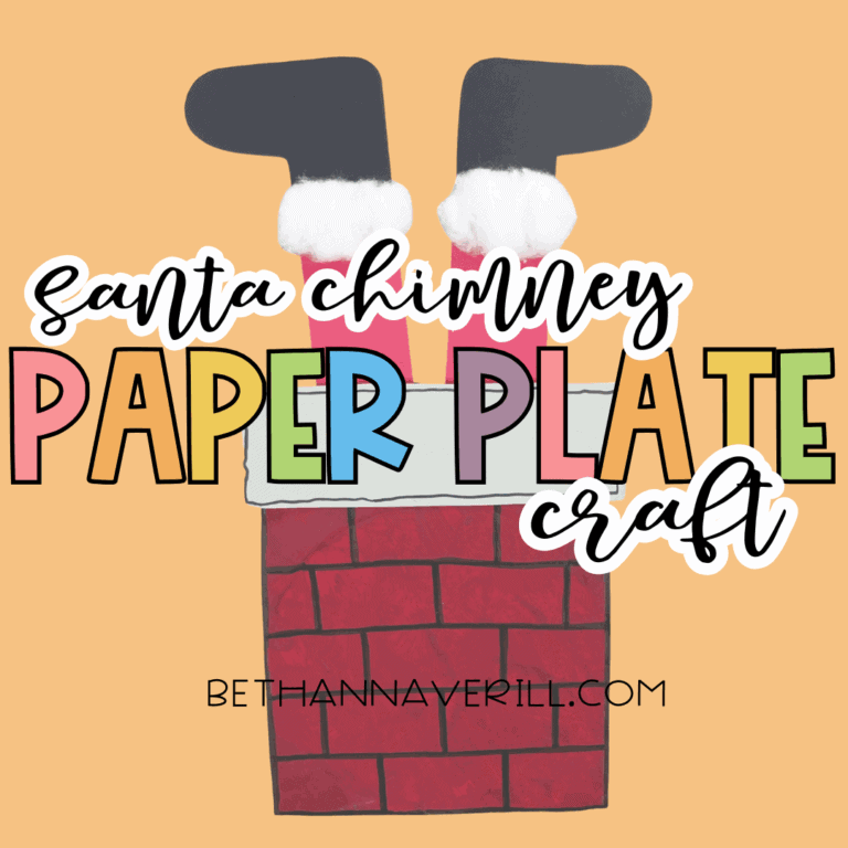 Santa Chimney Paper Plate Craft