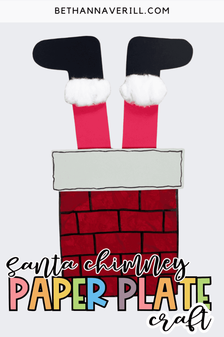 paper plate santa chimney craft