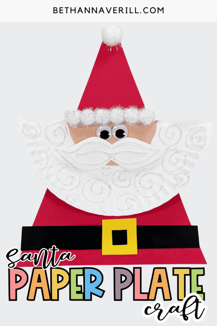 paper plate santa craft
