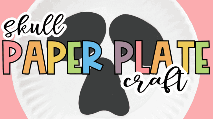 Paper Plate Skull Craft