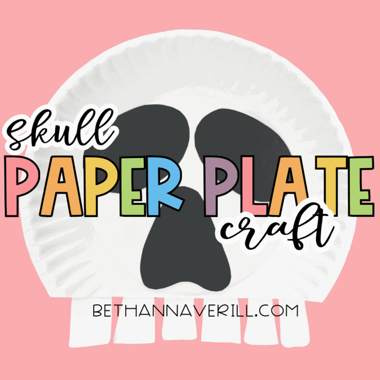 Paper Plate Skull Craft