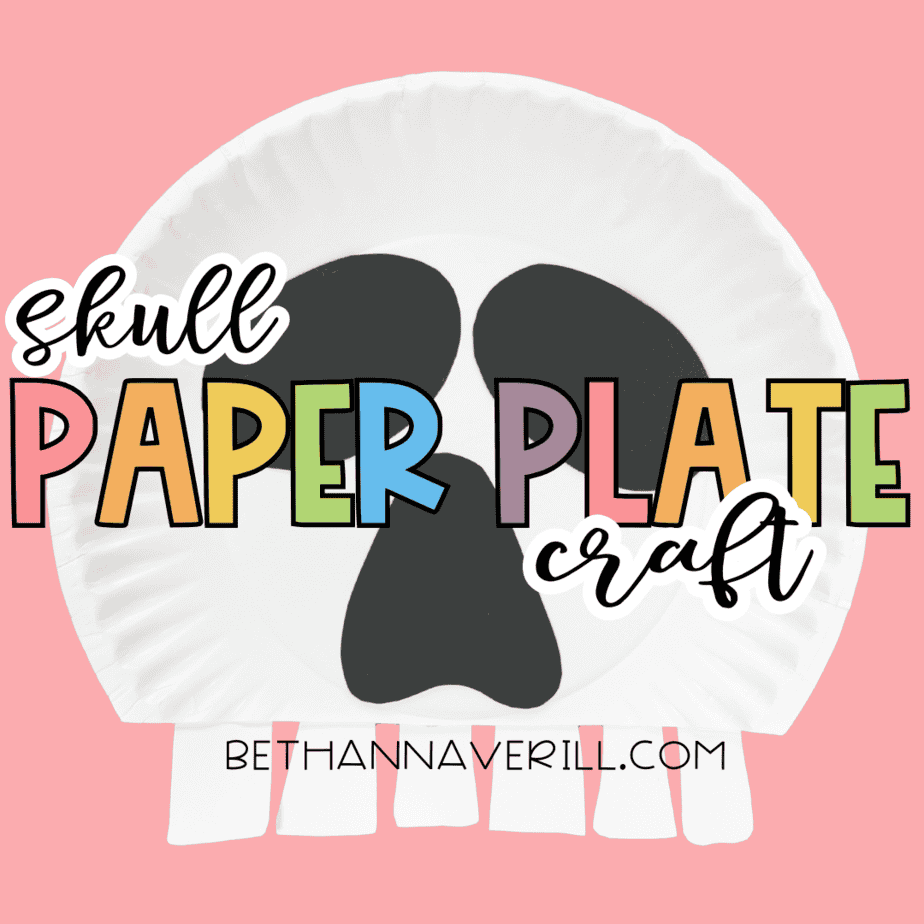 Paper Plate Skull Craft