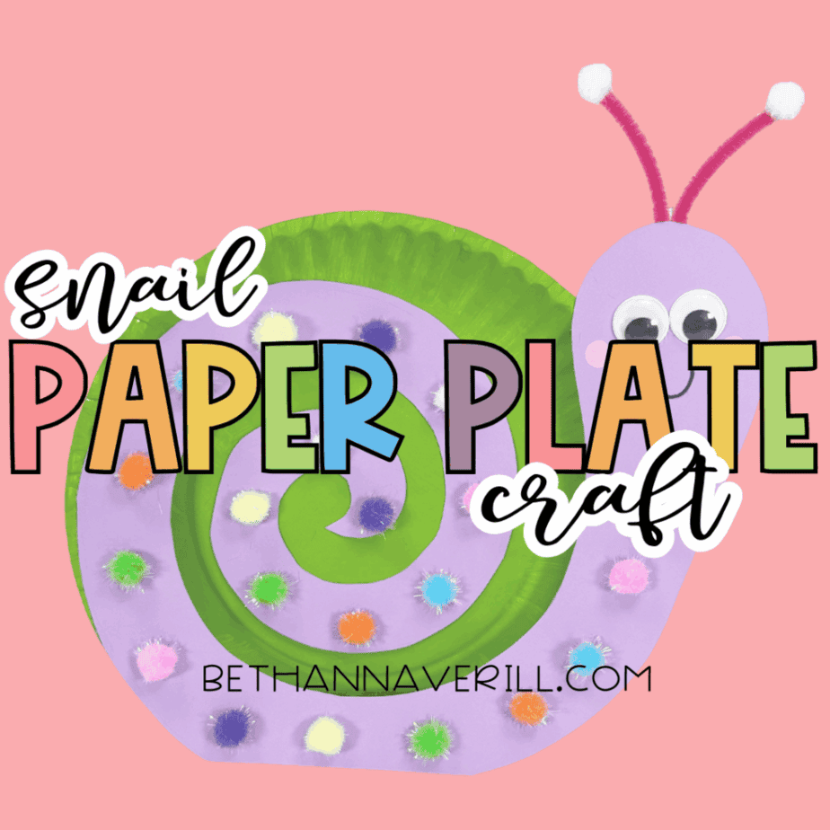 Paper Plate Snail Craft