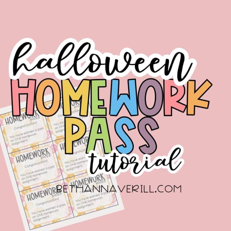 Halloween Homework Pass Powerpoint Tutorial