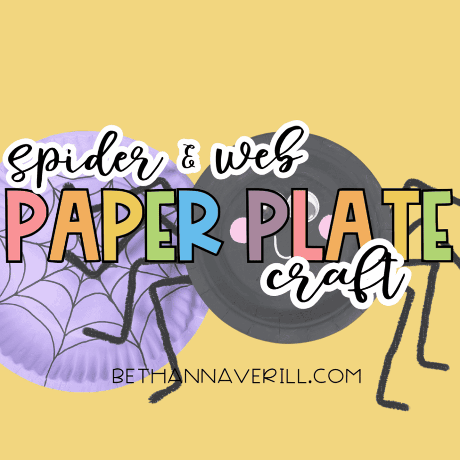 Spider and Web Paper Plate Craft