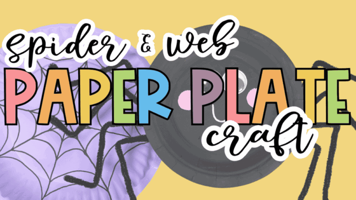 Spider and Web Paper Plate Craft