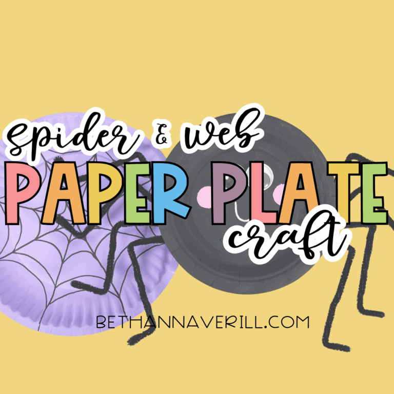 Spider and Web Paper Plate Craft