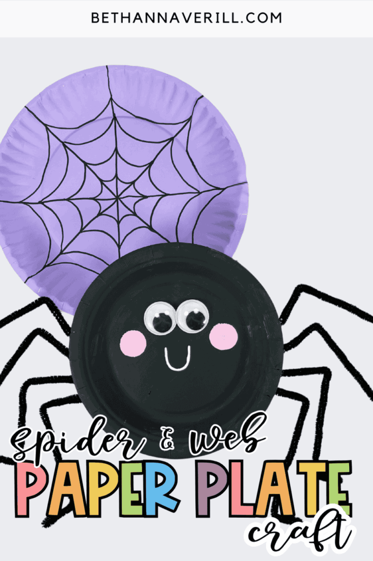 paper plate spider web craft