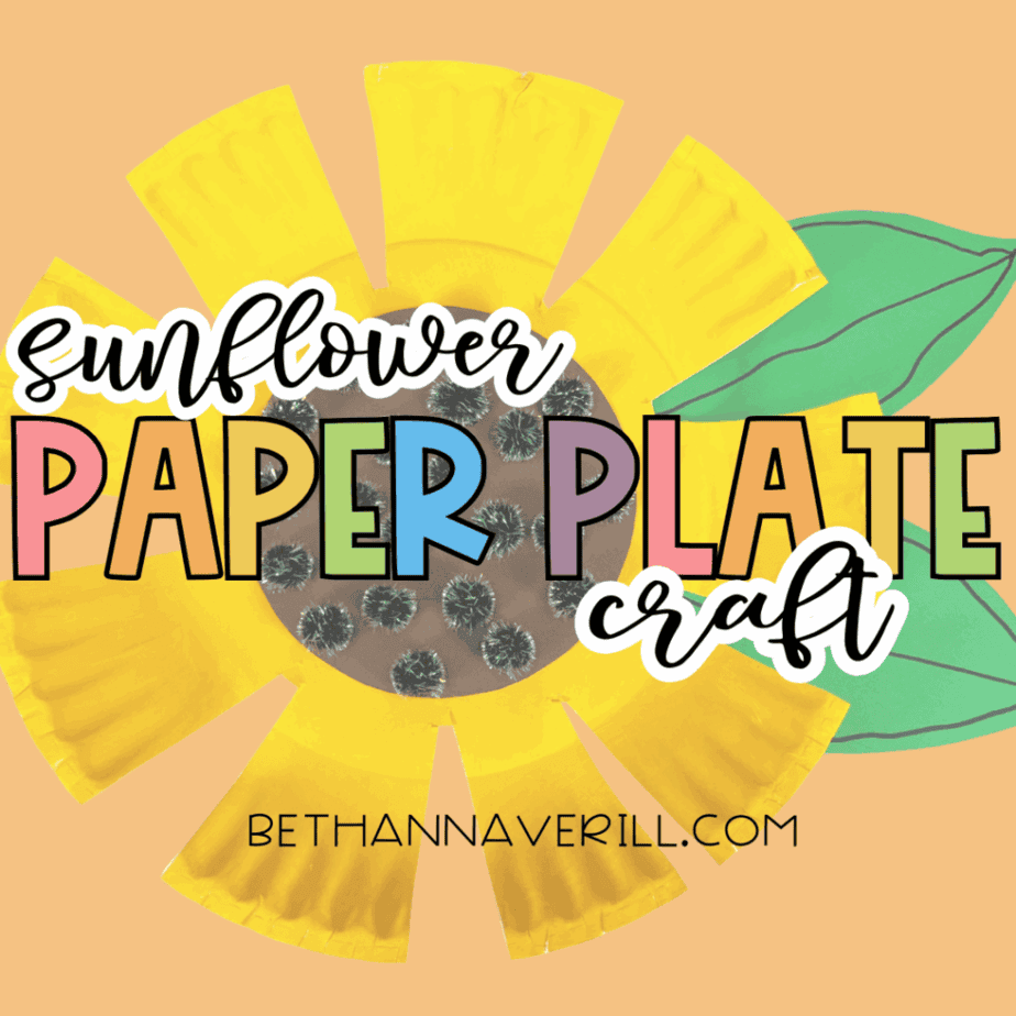 Sunflower Paper Plate Craft