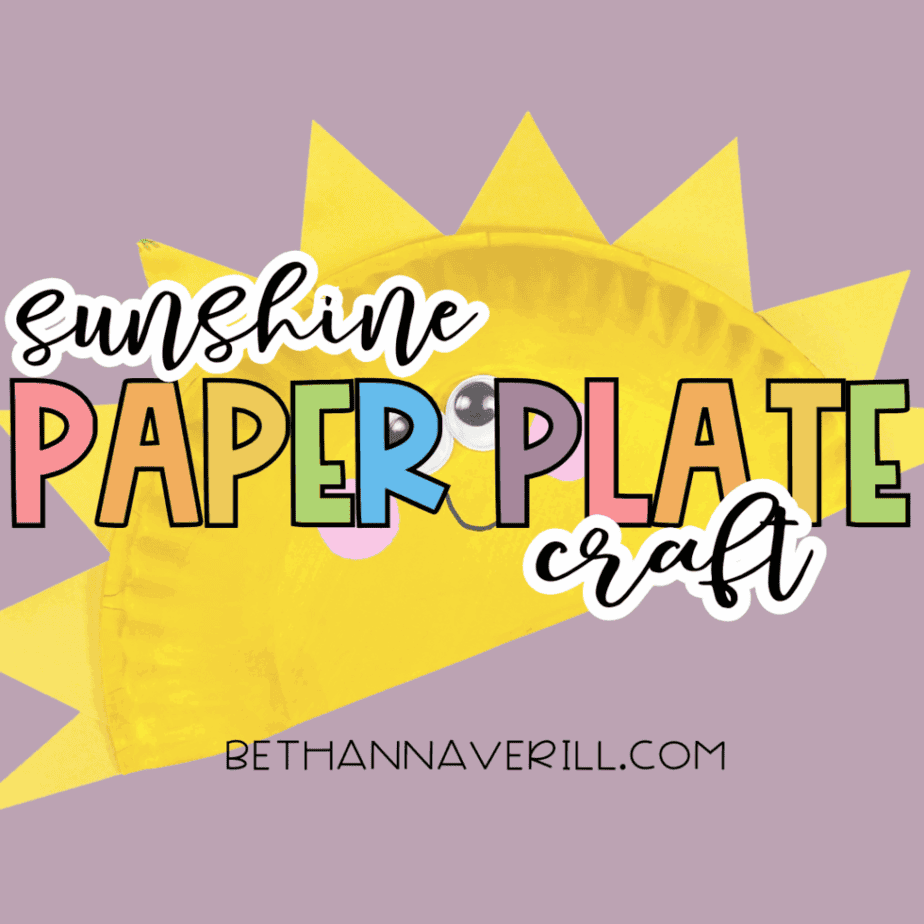Paper Plate Sunshine Craft
