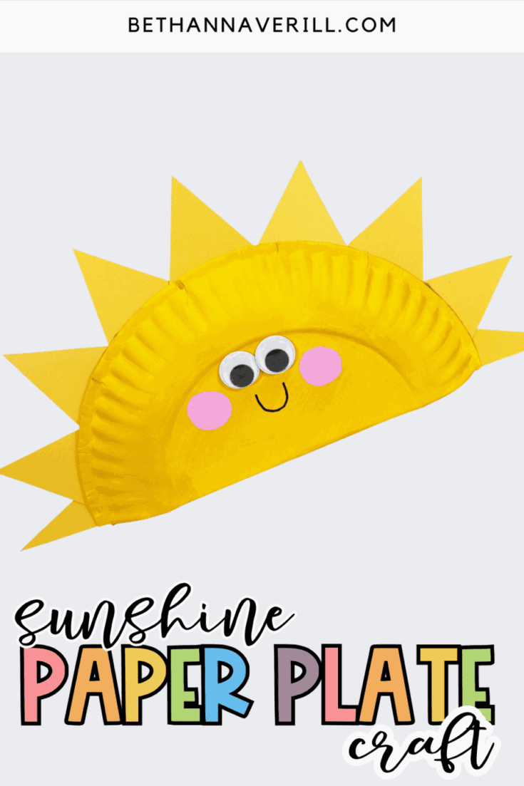 paper plate sunshine craft