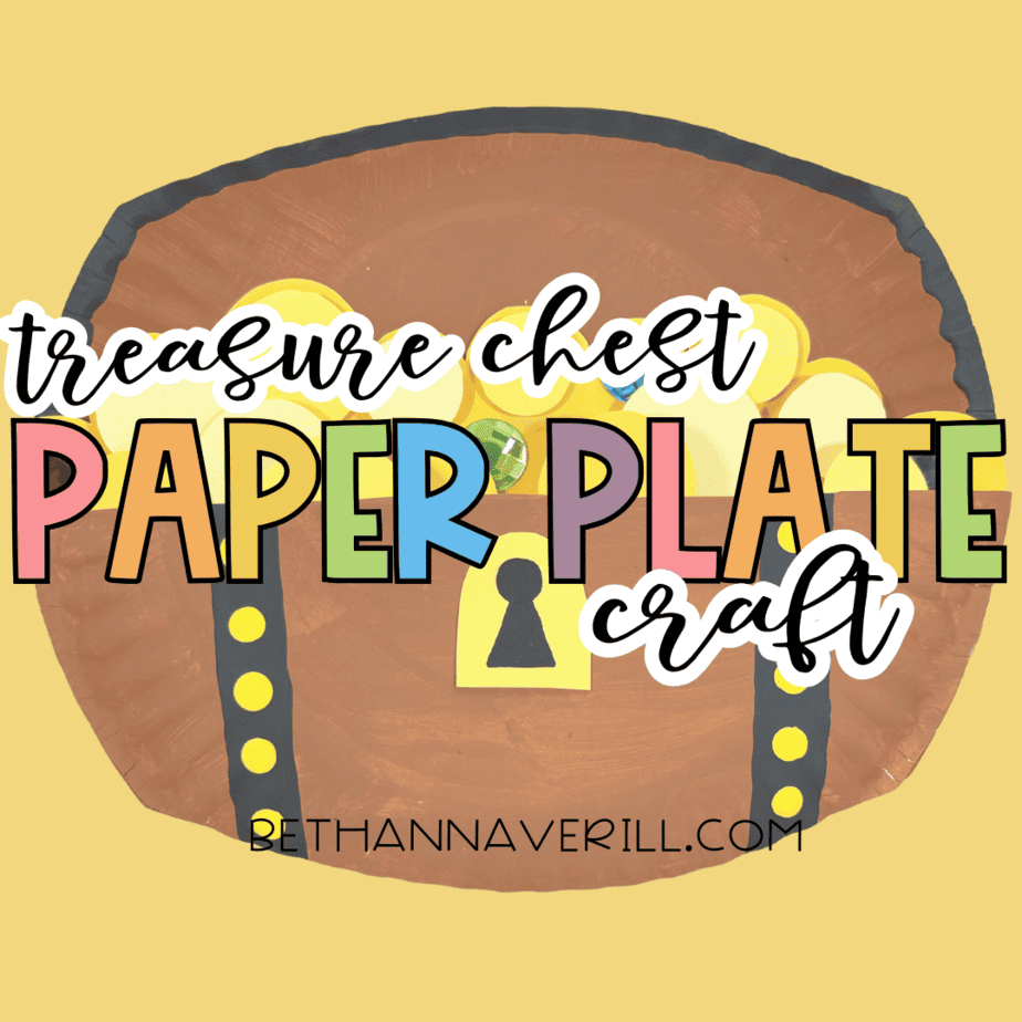 Paper Plate Treasure Chest Craft