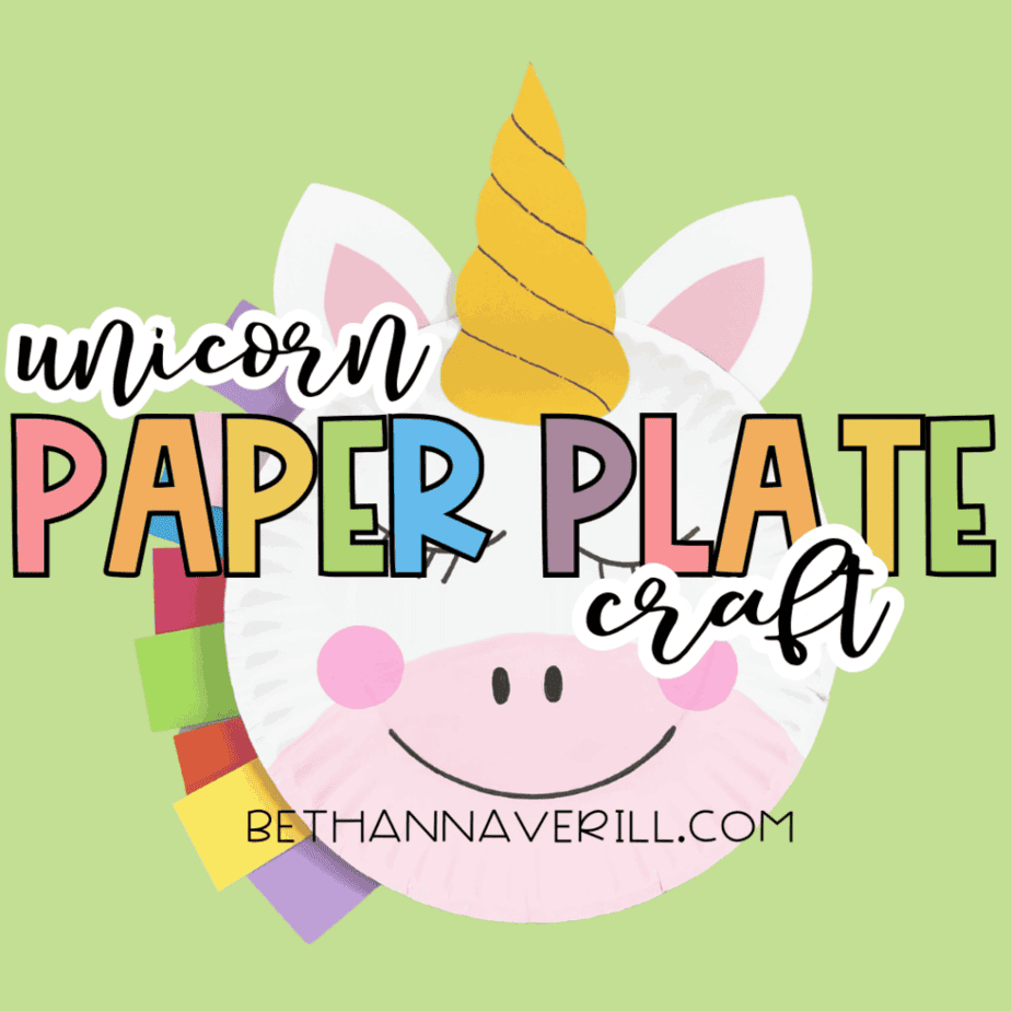 Unicorn Paper Plate Craft