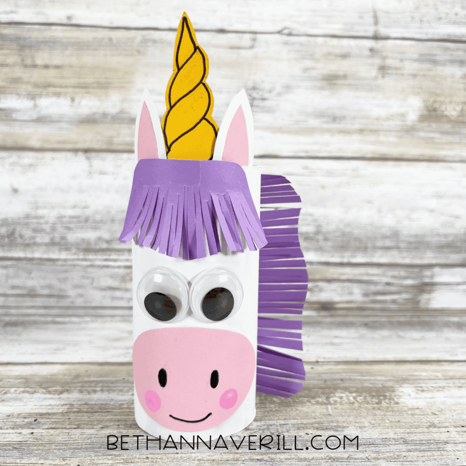 finished unicorn craft