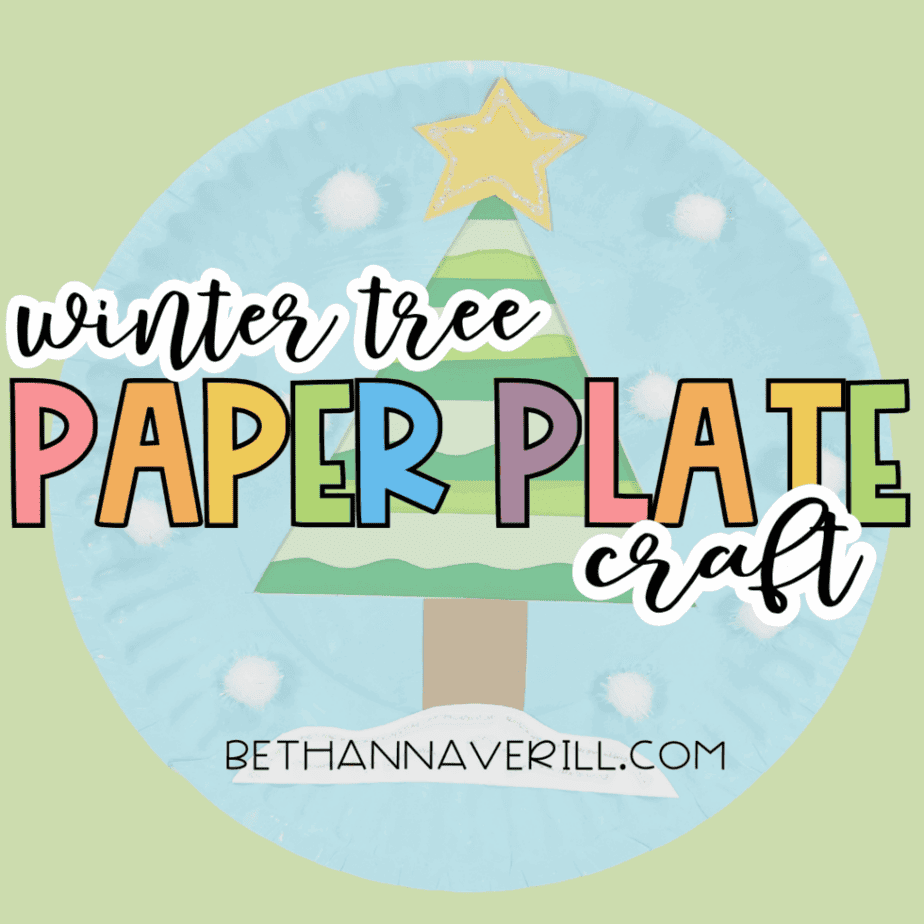 Winter Tree Paper Plate Craft