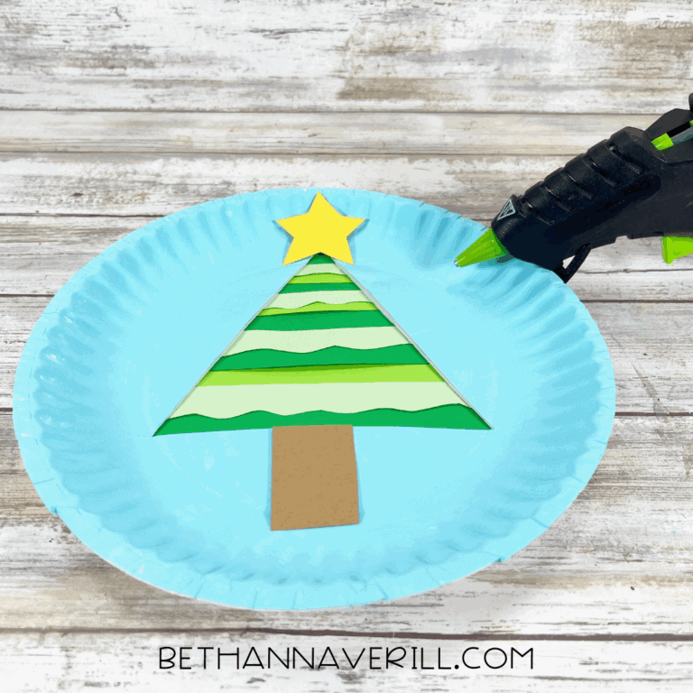 Winter Tree Paper Plate Craft | Beth Ann Averill