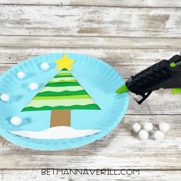 Winter Tree Paper Plate Craft | Beth Ann Averill