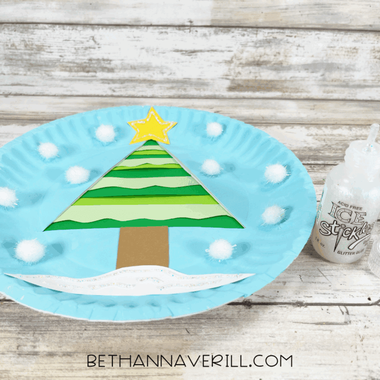 Winter Tree Paper Plate Craft | Beth Ann Averill
