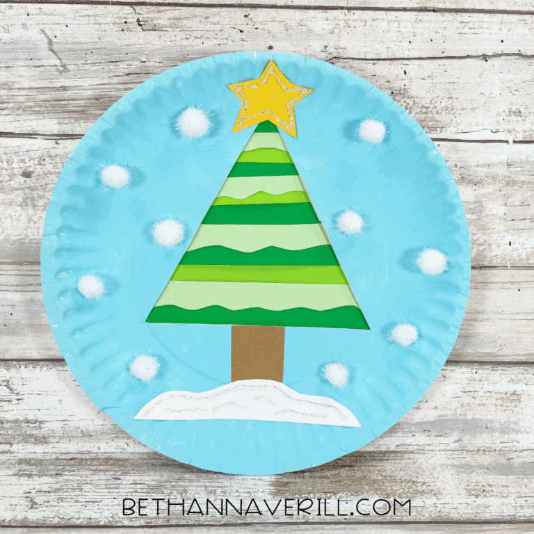 Winter Tree Paper Plate Craft | Beth Ann Averill