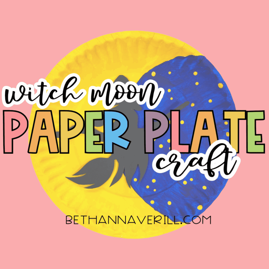 Witch Moon Paper Plate Craft