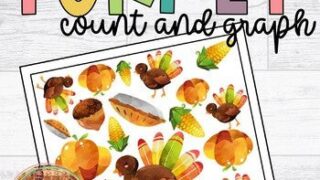 Image for Thanksgiving Math Count and Graph Game for Preschoolers