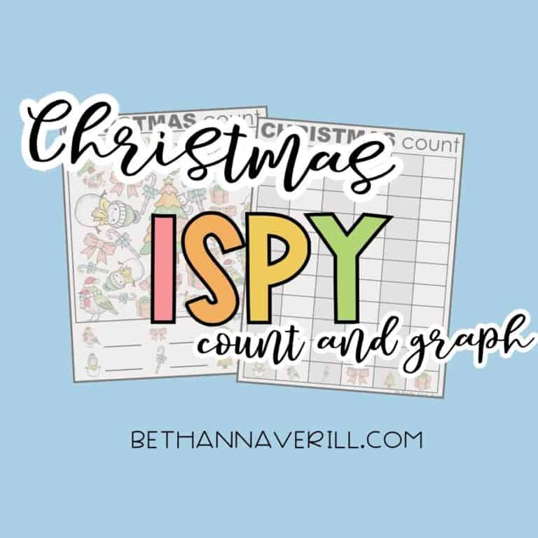 Christmas Count and Graph Printable
