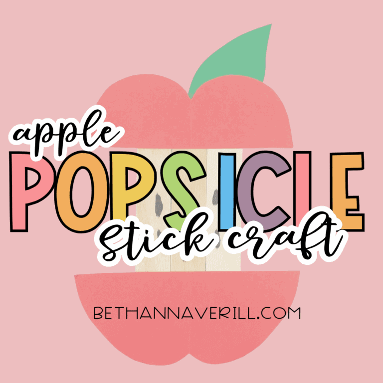 Apple Popsicle Stick Craft