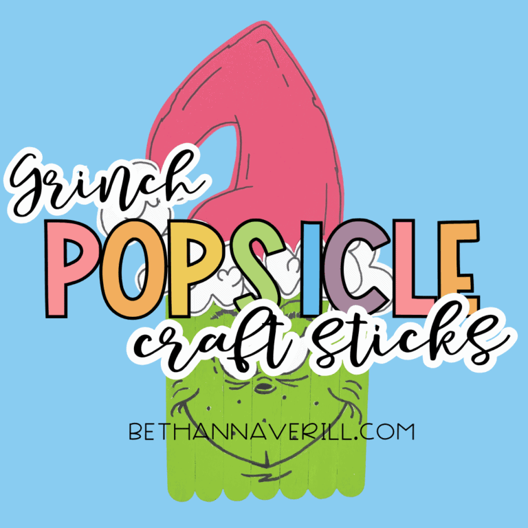 The Grinch Popsicle Stick Craft