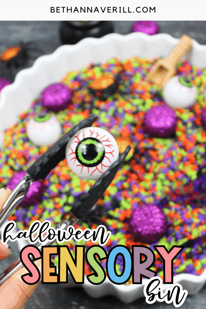 halloween sensory bin pin
