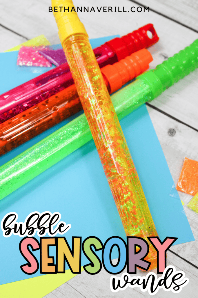 sensory bubble wands pin