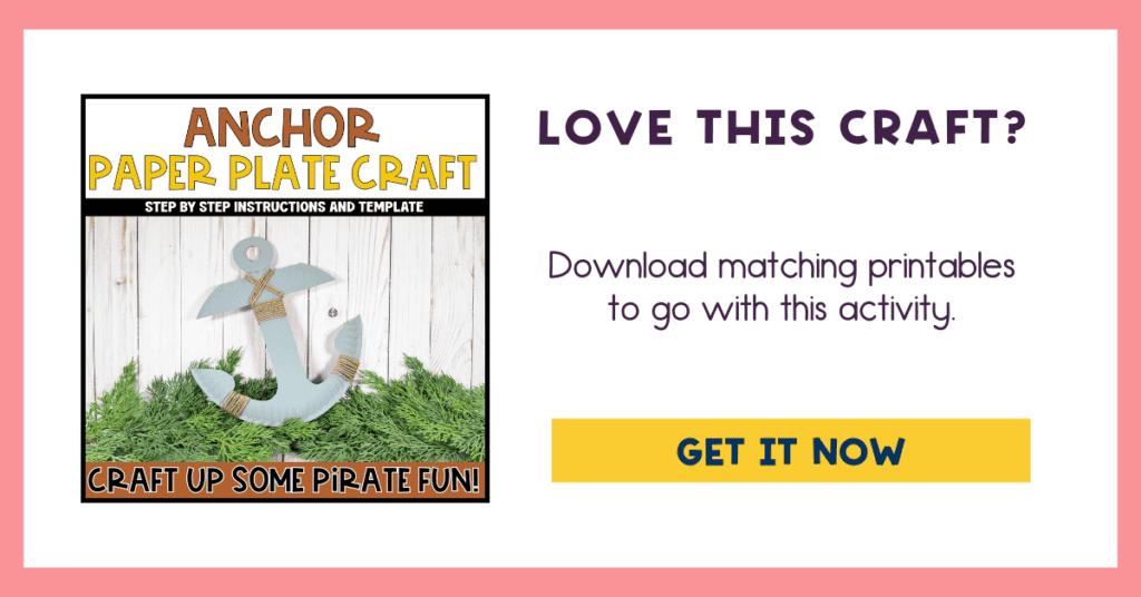 anchor paper plate craft ad