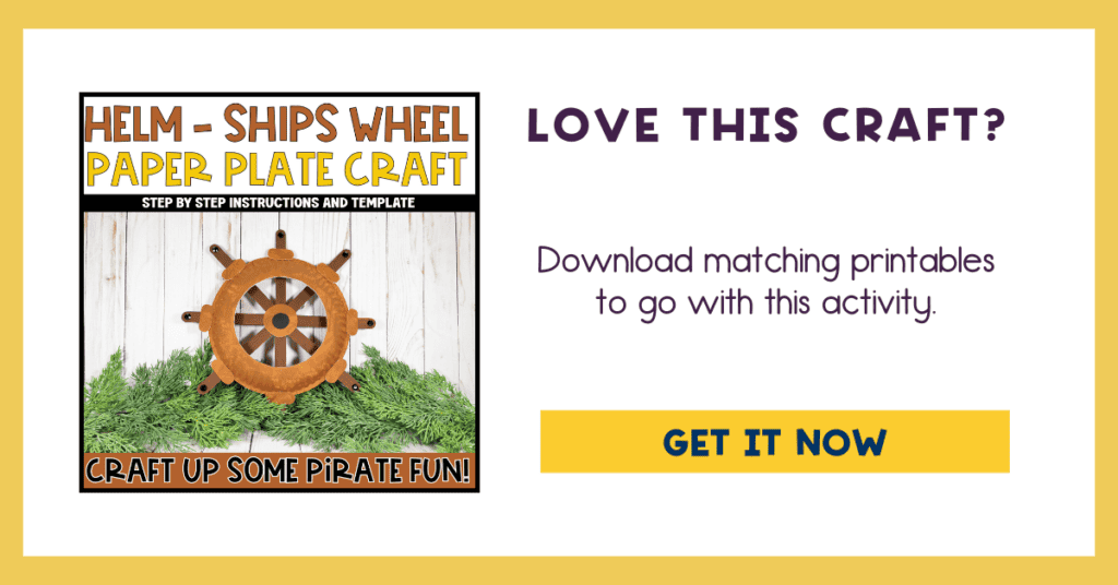 helm paper plate craft ad
