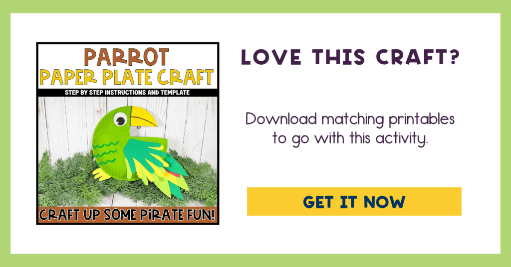 parrot paper plate ad