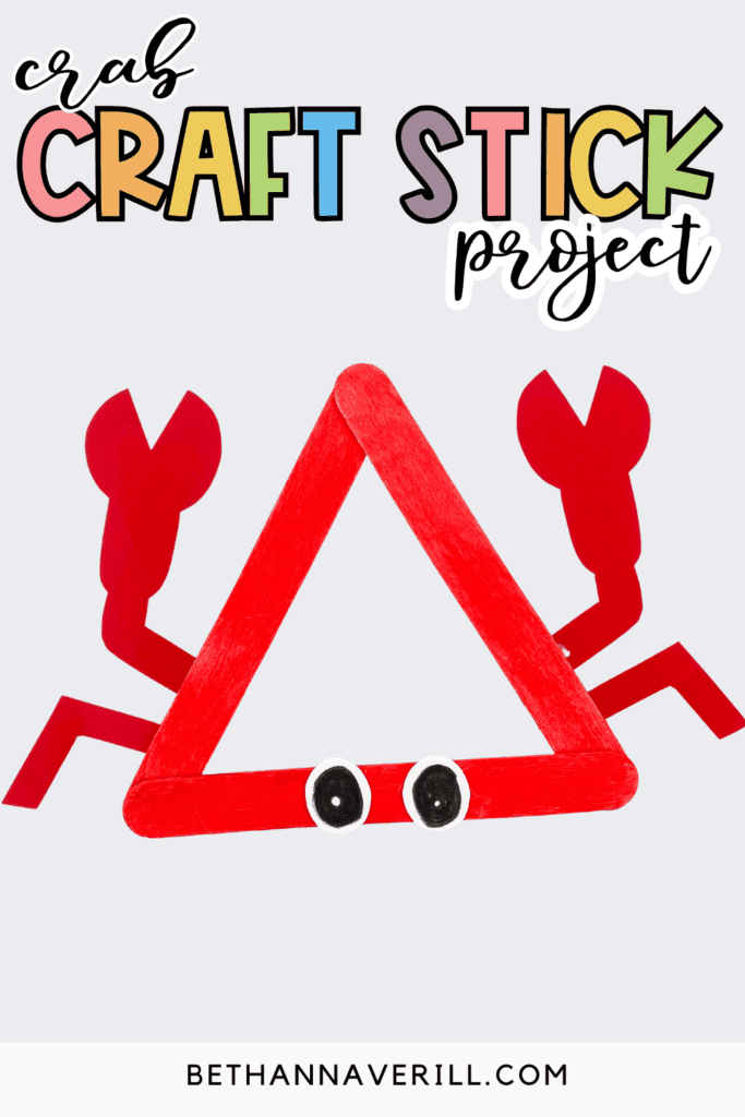 crab popsicle stick craft