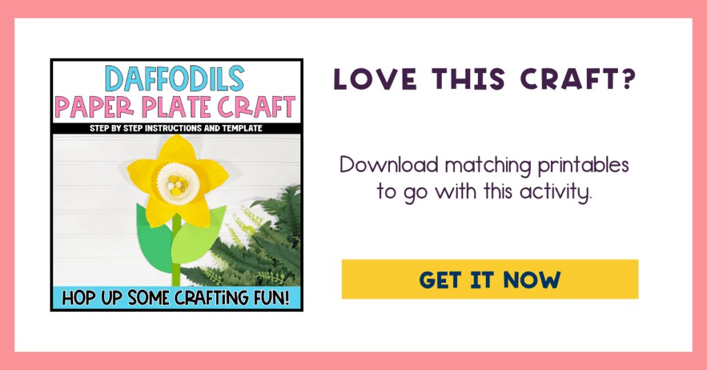 daffodil craft template ad